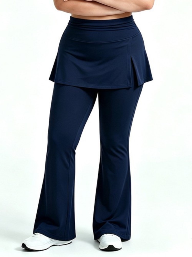 Pilates Yoga Leggings - กางเกงโยคะผู้หญิงทรงขาตรงเนื้อผ้านุ่มพิเศษสำหรับคนไซส์ใหญ่ กางเกงเลกกิ้งออกกำลังกาย ให้ความรู้สึกเบาสบายเหมือนไม่ได้ใส่ เหมาะสำหรับพิลาทิส วิ่ง และกีฬา
