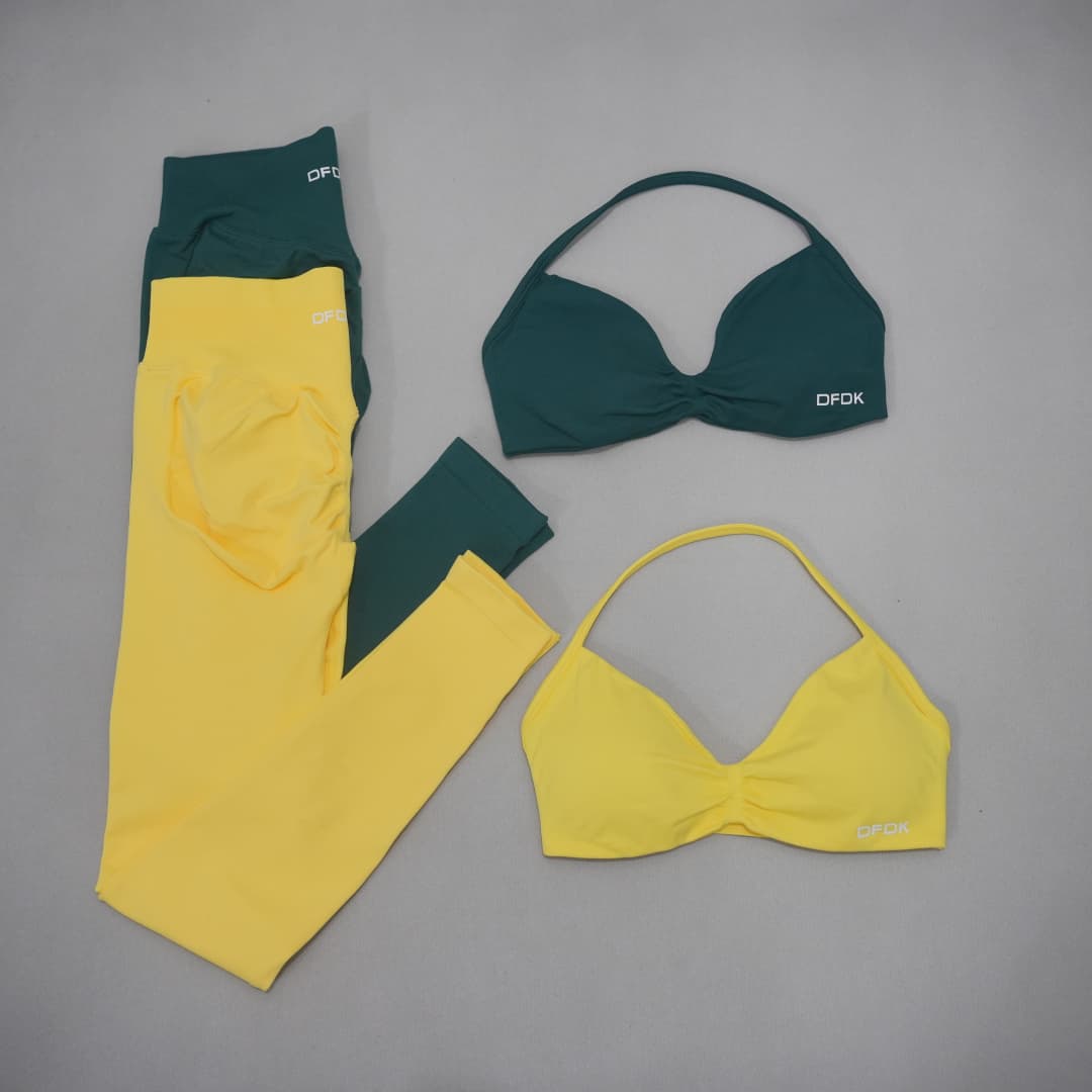 ชุดโยคะผู้หญิงแบบไร้ตะเข็บ DFD - Pilates Yoga Leggings บทวิจารณ์และราคา