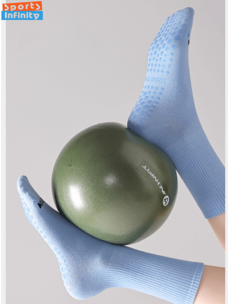 ถุงเท้าโยคะสีพื้นกันลื่นสำหรับ - Youtube Yoga Pilates บทวิจารณ์และราคา